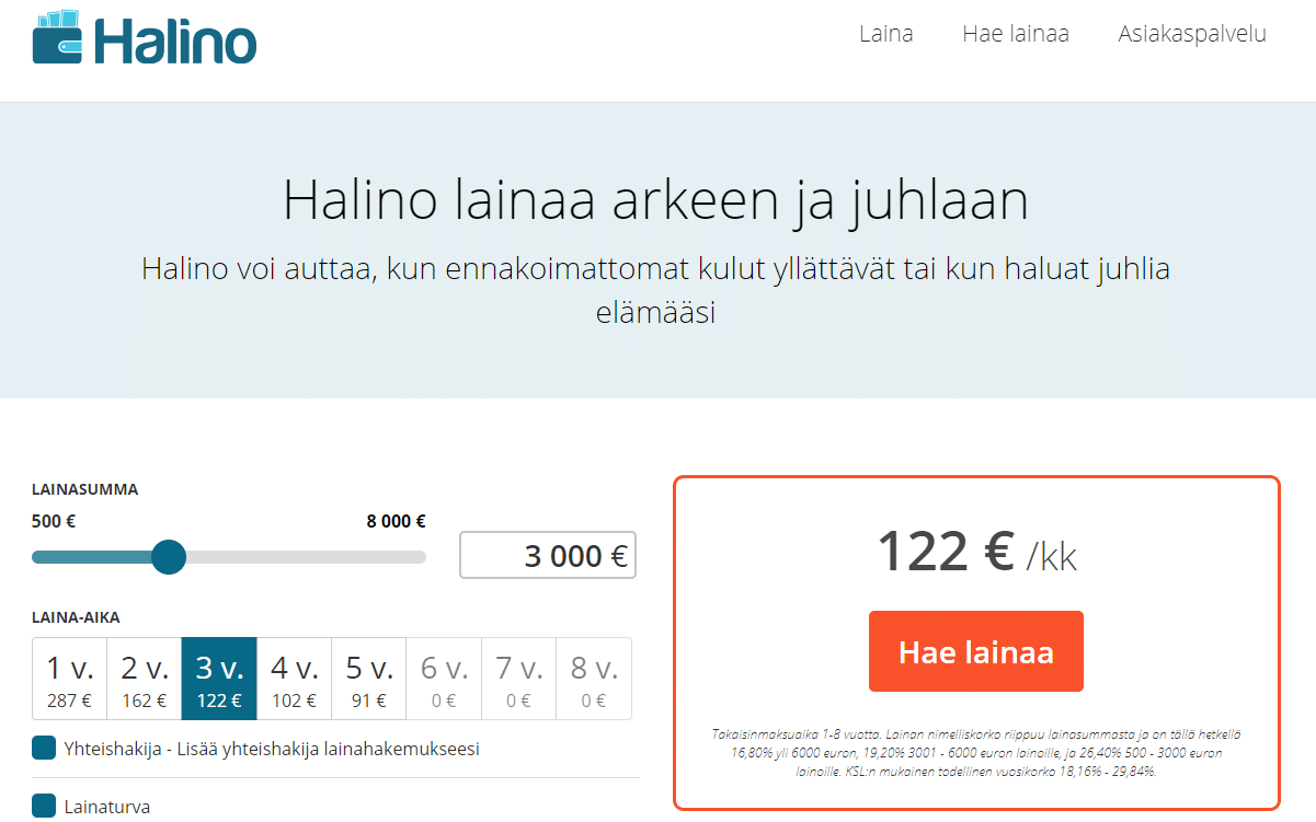 Halino laina